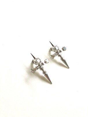 クロスシャープストロングピアス(イヤリング) SET シルバー