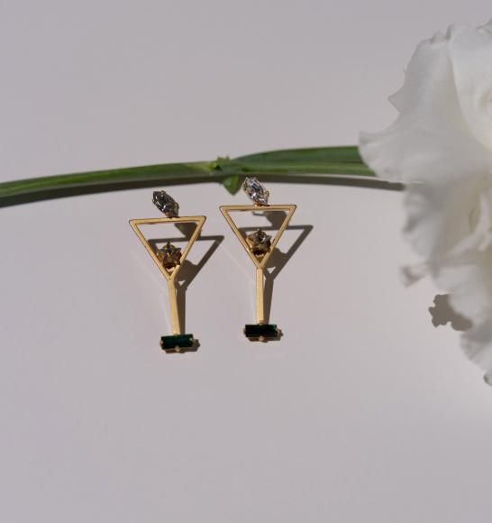 romantic cocktail earrings