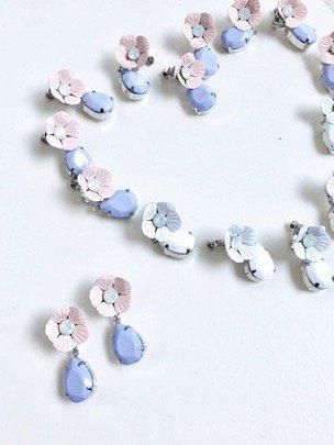 フラワーラブリードロップピアス・イヤリング SET