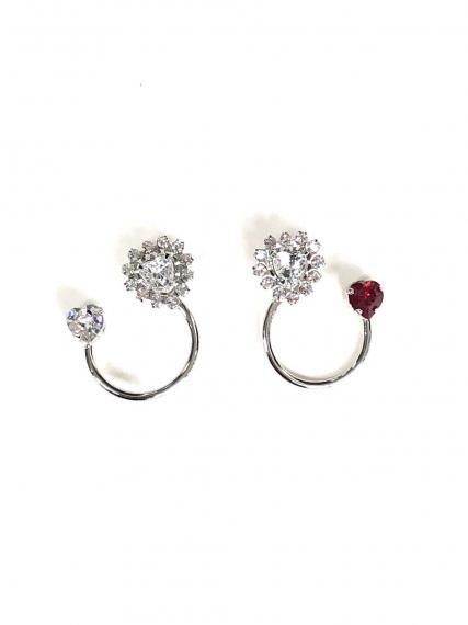 Cハートダブルピアス(イヤリング) SET