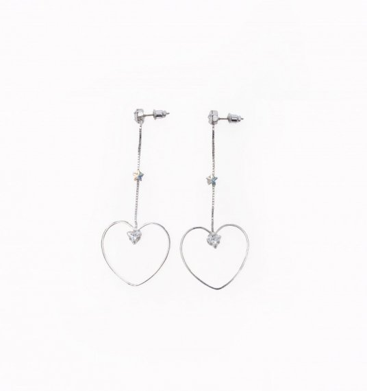 <img class='new_mark_img1' src='https://img.shop-pro.jp/img/new/icons52.gif' style='border:none;display:inline;margin:0px;padding:0px;width:auto;' />heart hoop chain pierces (earrings) silver