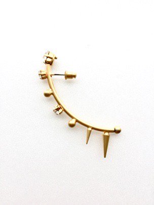 strong hoop sharp pierces (earrings) gold