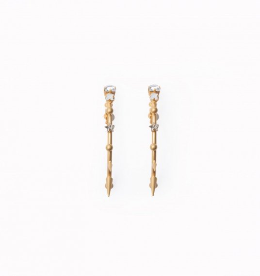 <img class='new_mark_img1' src='https://img.shop-pro.jp/img/new/icons1.gif' style='border:none;display:inline;margin:0px;padding:0px;width:auto;' />strong half hoop sharp pierces (earrings) gold