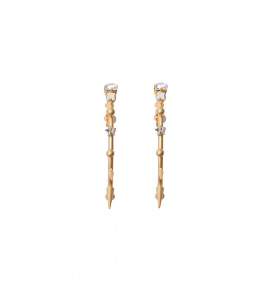  strong half hoop sharp pierces (earrings) gold