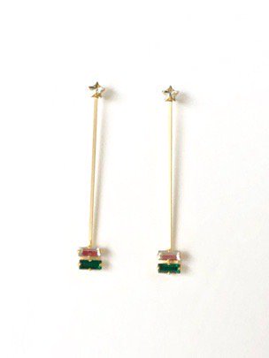 romantic muddler pieices (earrings) gold