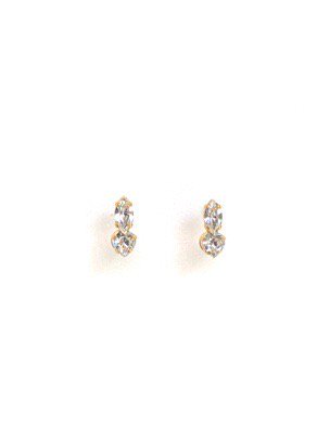 heart petit  pierces (earrings) silver     