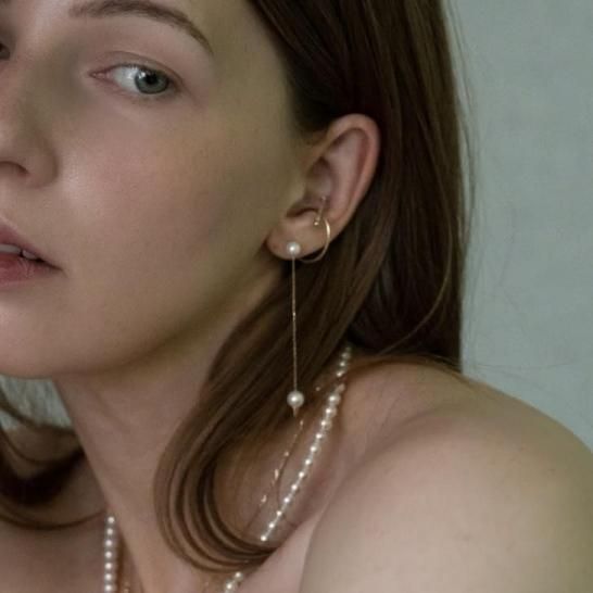  round pearl swing pierce single