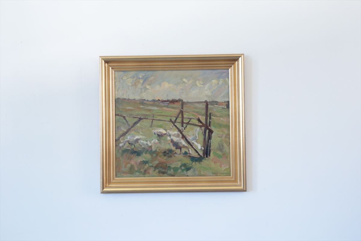 絵画（油絵・がちょう）/I181-65d - 北欧アンティークとデンマーク家具 
