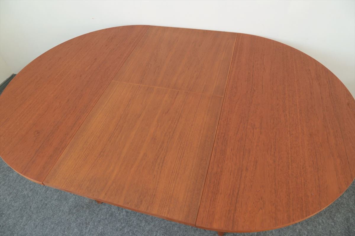丸テーブル（チーク・丸）/120×120/デンマーク家具/J211-32 - 北欧 