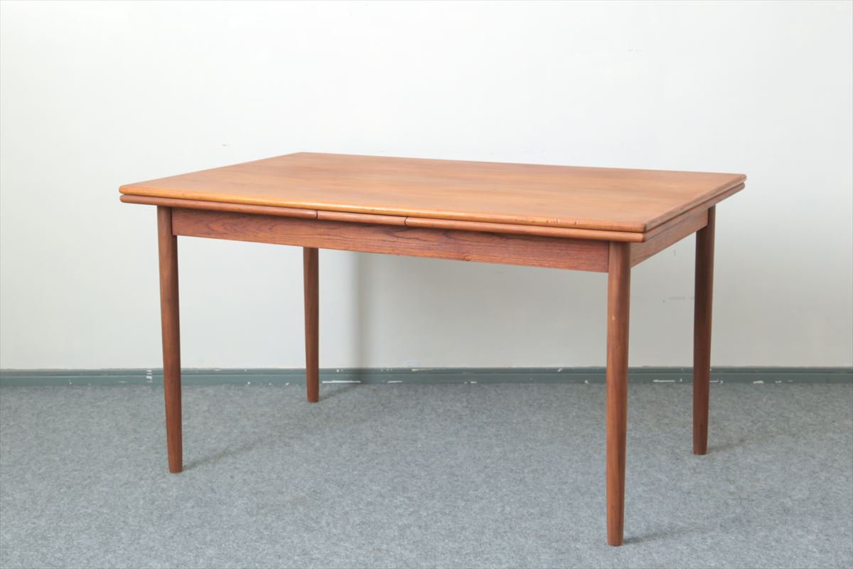 長方テーブル（チーク・エクステンション）/130×86/デンマーク家具 ...