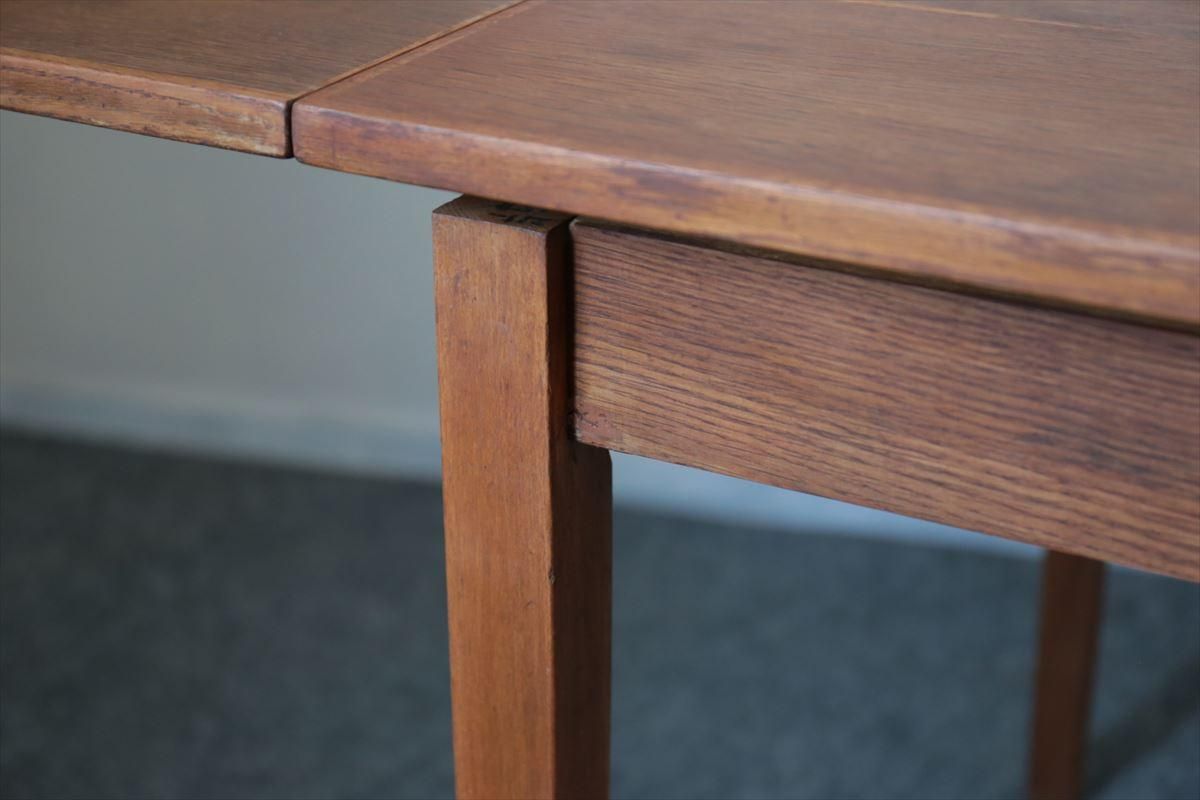 北欧 ヴィンテージ 正方形 エクステンション ダイニングテーブル ジャパンヴィンテージ エクステンションダイニングテーブル チーク材