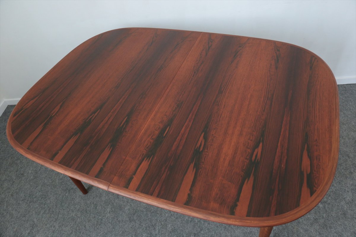 楕円テーブル（ローズウッド・エクステンション・中板2枚）/149×109 