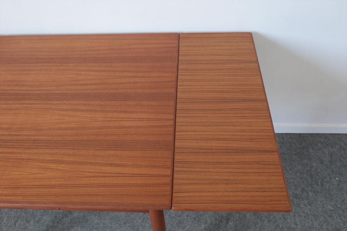 北欧 ヴィンテージ 正方形 エクステンション ダイニングテーブル 正方形テーブル（チーク・エクステンション）/84×84/デンマーク家具