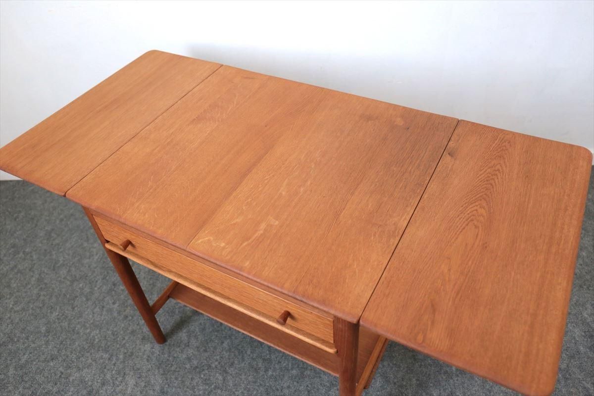 ハンス.J.ウェグナー オーク材 伸長式テーブル デンマーク 4人用 北欧 机 ハンス.J.ウェグナー オーク材 伸長式テーブル デンマーク 4人用 北欧 机