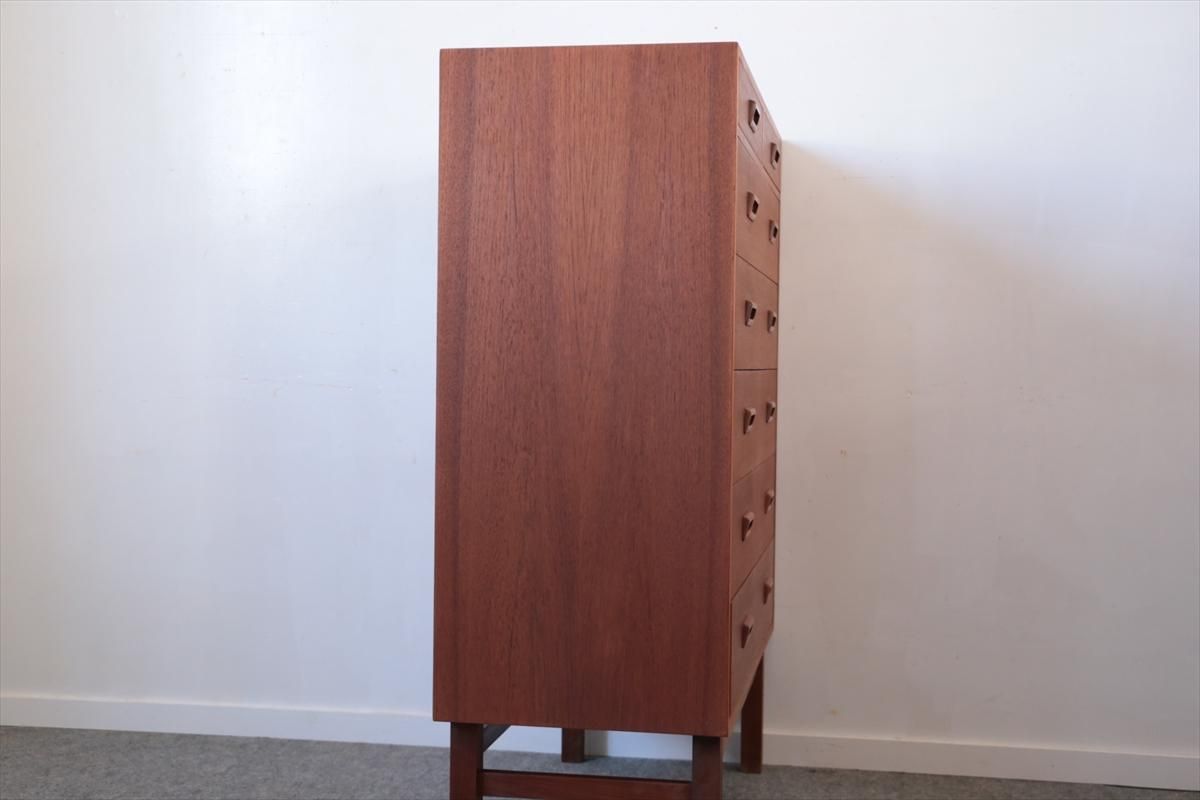 6段チェスト(チーク)/デンマーク家具/K237-108 - 北欧