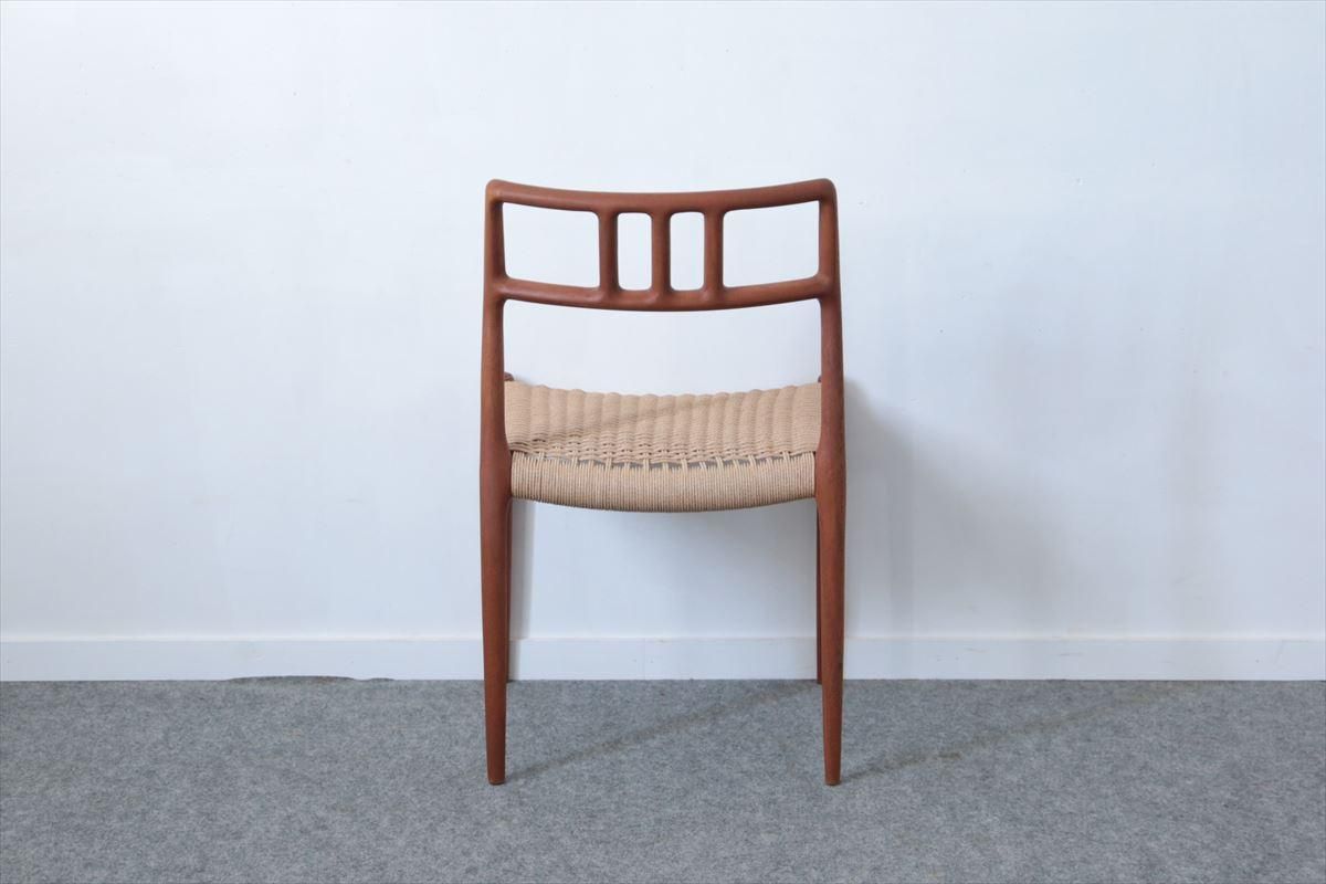 Niels Moller Model 75 チーク ペーパーコード張替え後未使用 Niels O.Mollerニルス・O・モラー/ダイニングチェアー「No.79