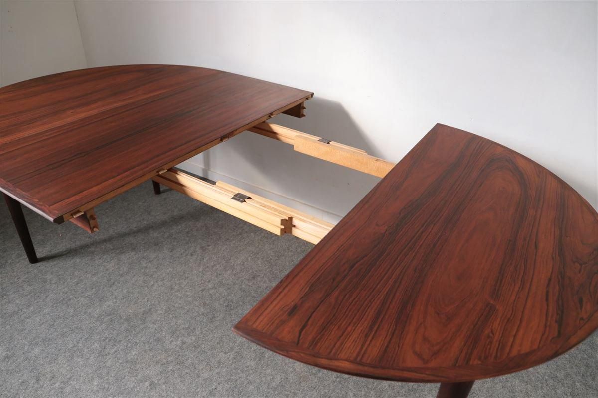 丸テーブル（ローズウッド・エクステンション・中板2枚）/120×120