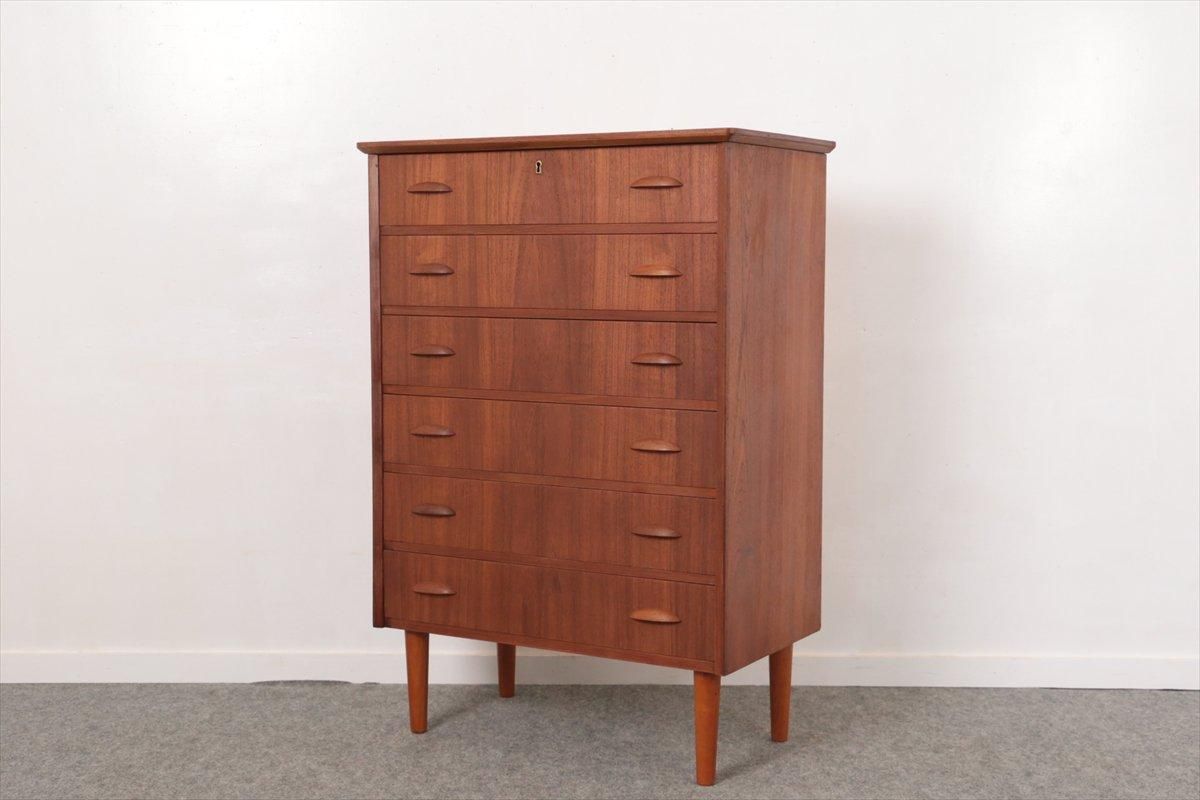 6段チェスト(チーク)/デンマーク家具/K310-122 - 北欧アンティークと