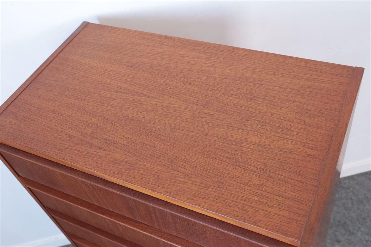 3月中旬まで　北欧ヴィンテージ　デンマーク製　チーク6段チェスト 6段チェスト(チーク)/デンマーク家具/I243-21 - 北欧