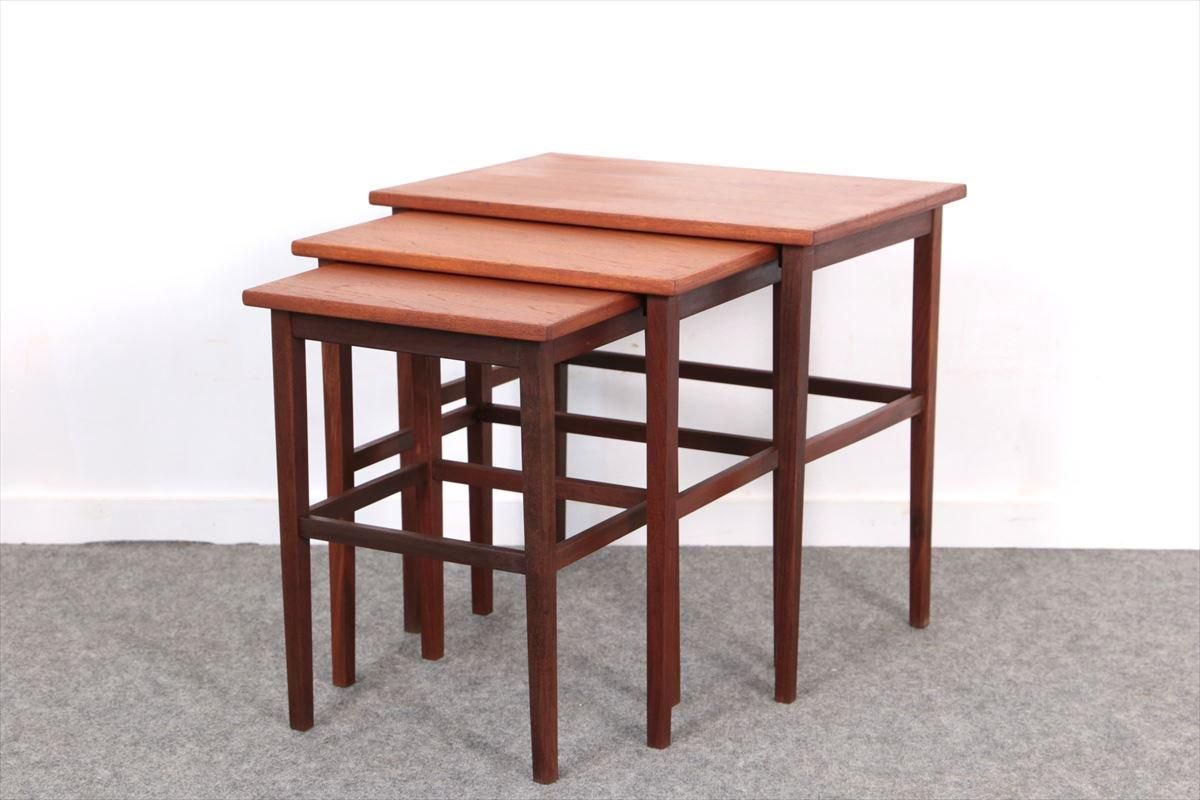 ネストテーブル（チーク）/デンマーク家具/K243-111 - 北欧