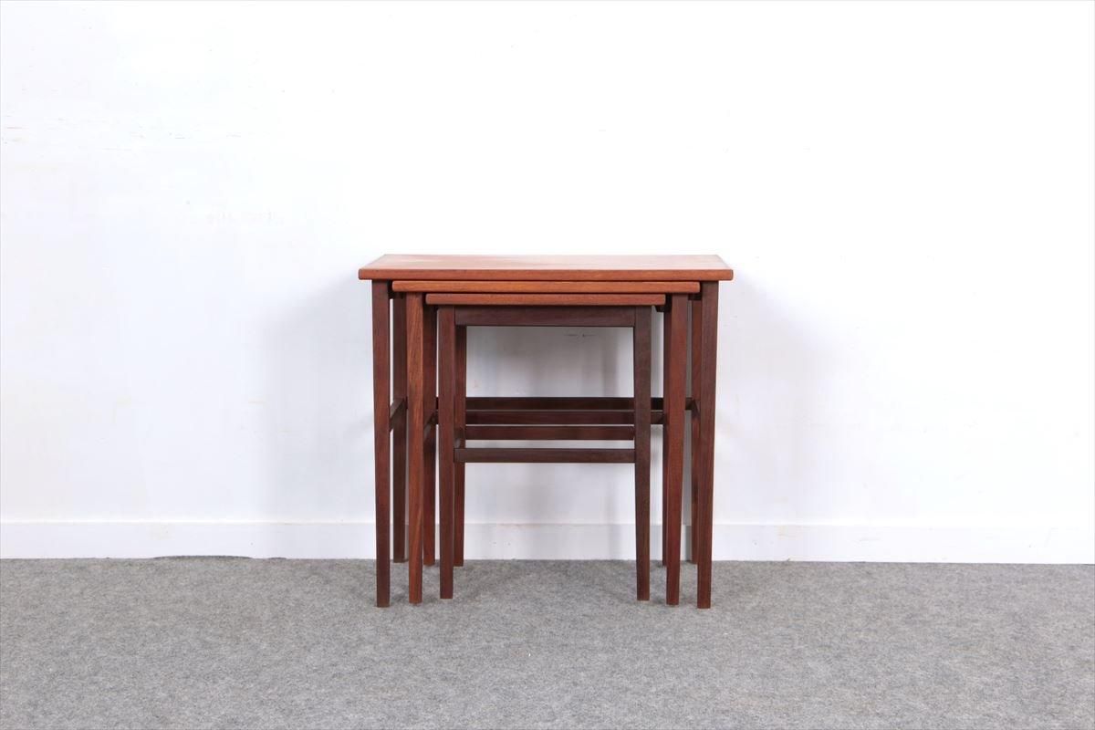ネストテーブル（チーク）/デンマーク家具/K243-111 - 北欧