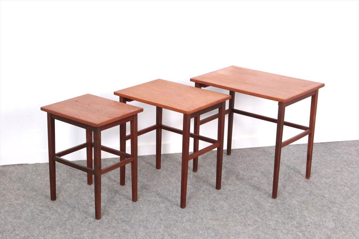 ネストテーブル（チーク）/デンマーク家具/K243-111 - 北欧