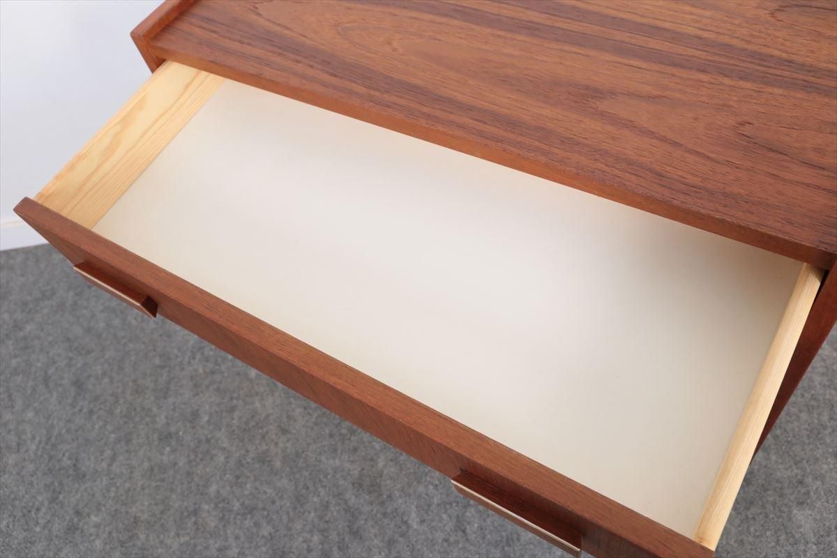 デンマーク　チーク　3段チェスト　スモールチェスト　北欧家具 デンマークヴィンテージ 3段 スモールサイドチェスト チーク材 北欧