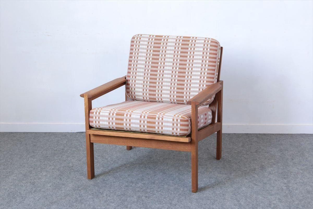 ●希少 デンマーク製 イルム・ヴィッケルソー シングルソファ● Illum Wikkelsoイルム・ウィッケルソー/1シータソファ（オーク