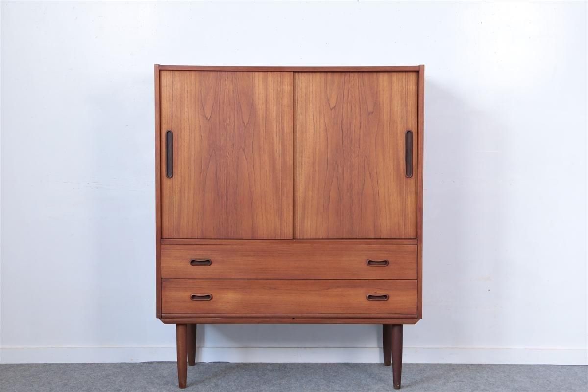 英国アンティークAVALON製チークサイドキャビネット/机テーブル(91-110 英国アンティークAVALON製チークサイドキャビネット/机テーブル(91-110