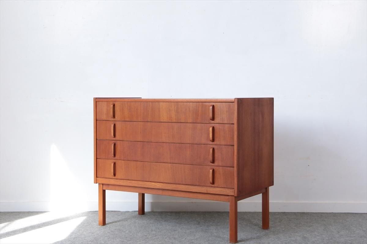 アンティークチェスト 北欧ビンテージ家具　北欧チーク4段チェスト デンマーク デンマーク 北欧ヴィンテージ チーク 4段チェスト 北欧家具 北欧