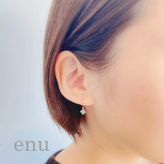 ≪SALE 20%OFF≫ enu エヌ ENE-094 10金 ピンクゴールド フックピアス