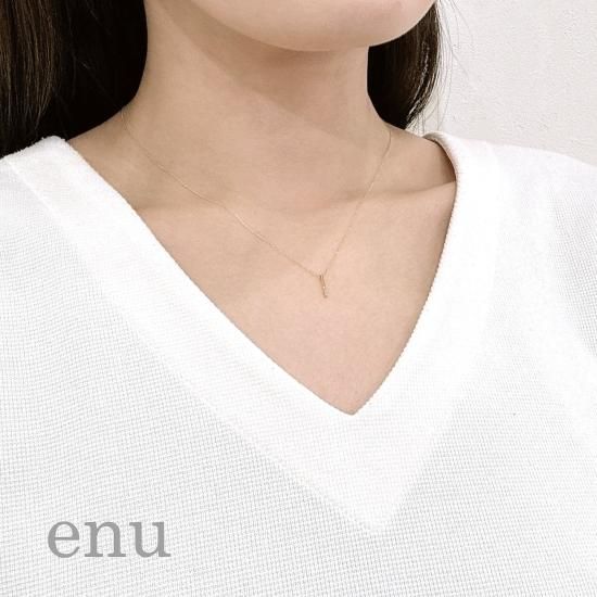 enu エヌ ENP-256 18金 イエローゴールド ダイヤモンド バー enu エヌ ENP-256 18金 イエローゴールド ダイヤモンド バー