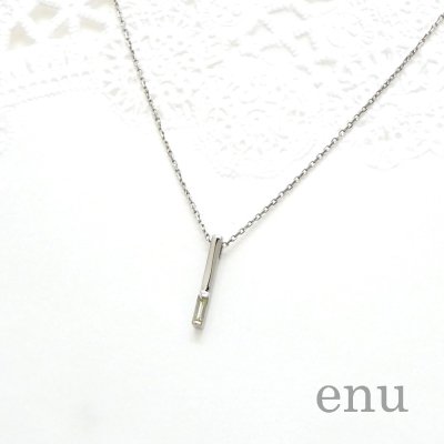 enu エヌ ENP-256 プラチナ950 ダイヤモンド バーネックレス - NONBODY