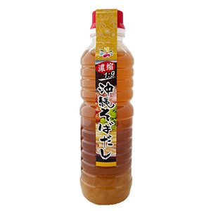 沖縄そばだし（豚ダシ＆鰹風味）濃縮タイプ350ml ペットボトル 出汁 