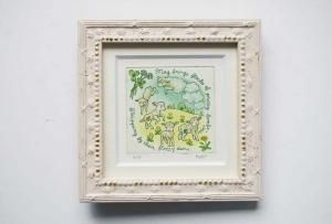 水生生物のモノクロアート作品 額50✖️60cm 水生生物のモノクロアート作品 額50✖️60cm 水生生物のモノクロアート作品