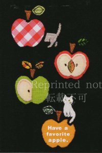 marmelo*｜ポストカード｜リンゴと猫