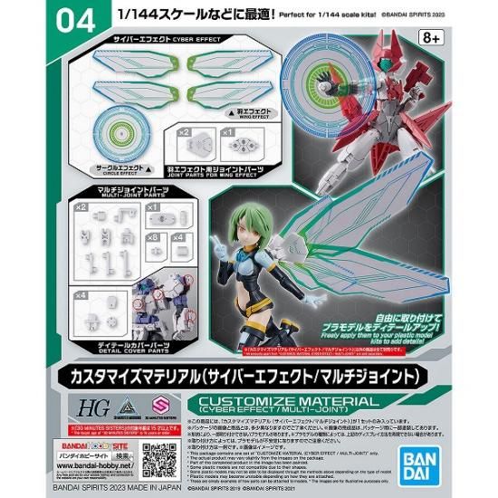 BANDAI SPIRITSの「カスタマイズマテリアル」にサイバー