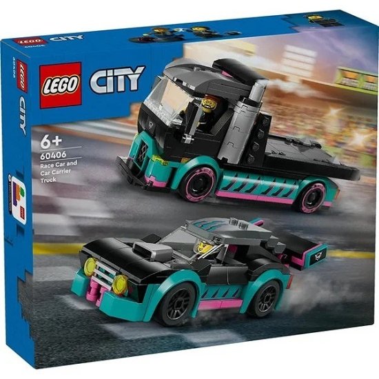 【宅配便のみ】レゴ シティ レースカーとトランスポーター 60406【新品】 LEGO　知育玩具 -  ボードゲーム・プラモデルのオンライン通販ショップ：ケンビル[KenBill]