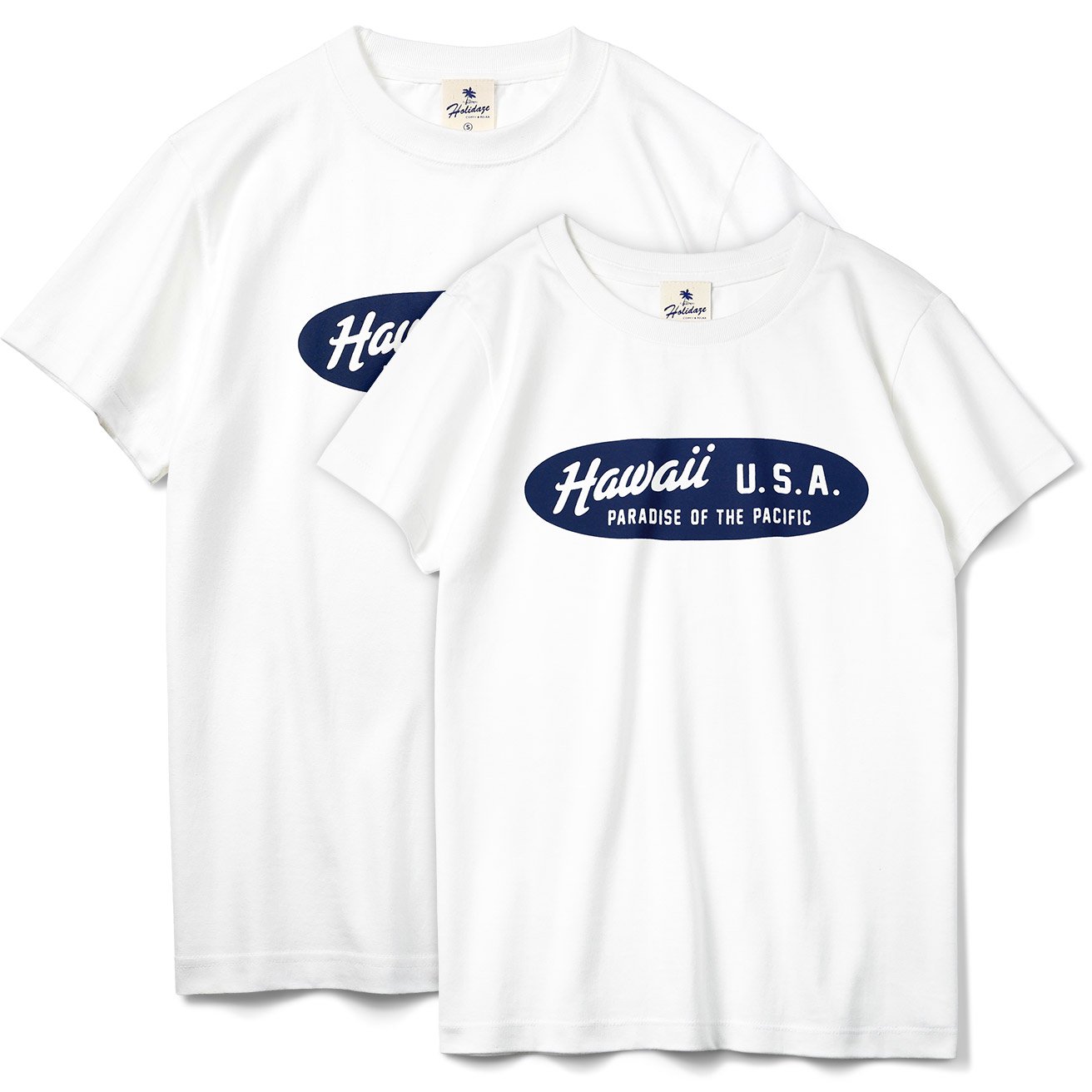 ホリデイズのサーフ系 HAWAII USA Tシャツ ペアセット