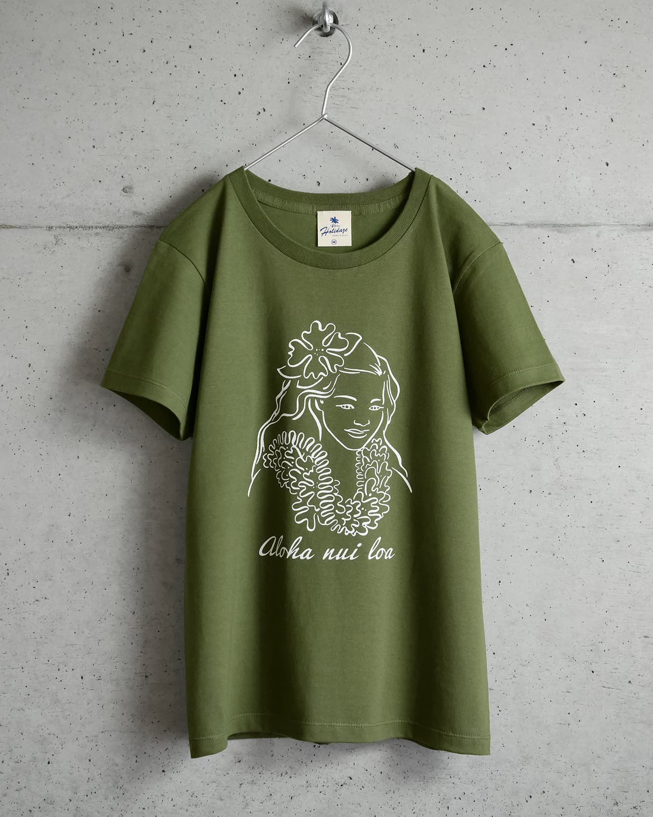 ALOHA NUI LOA - レディース フラTシャツ 限定色グリーン - HOLIDAZE