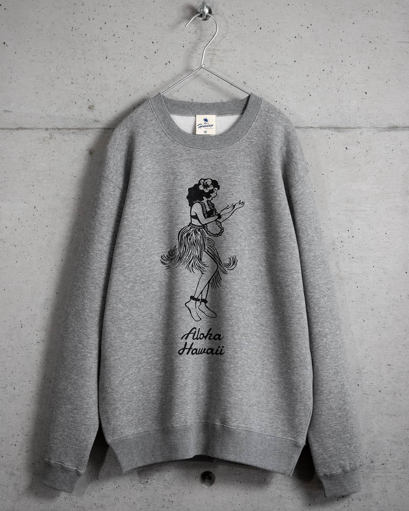 HULA GIRL - レディース フラガール柄Tシャツ ホワイト