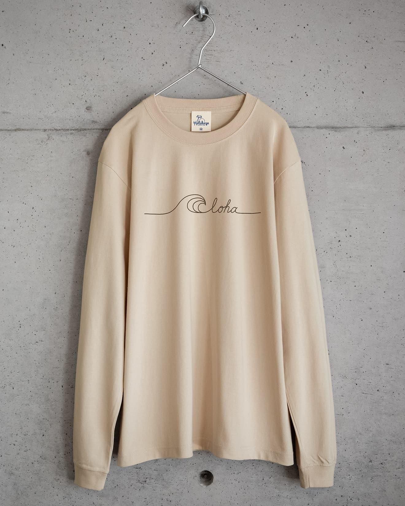 SURF ALOHA サーフ スウェット サンドベージュ - HOLIDAZE（ホリデイズ