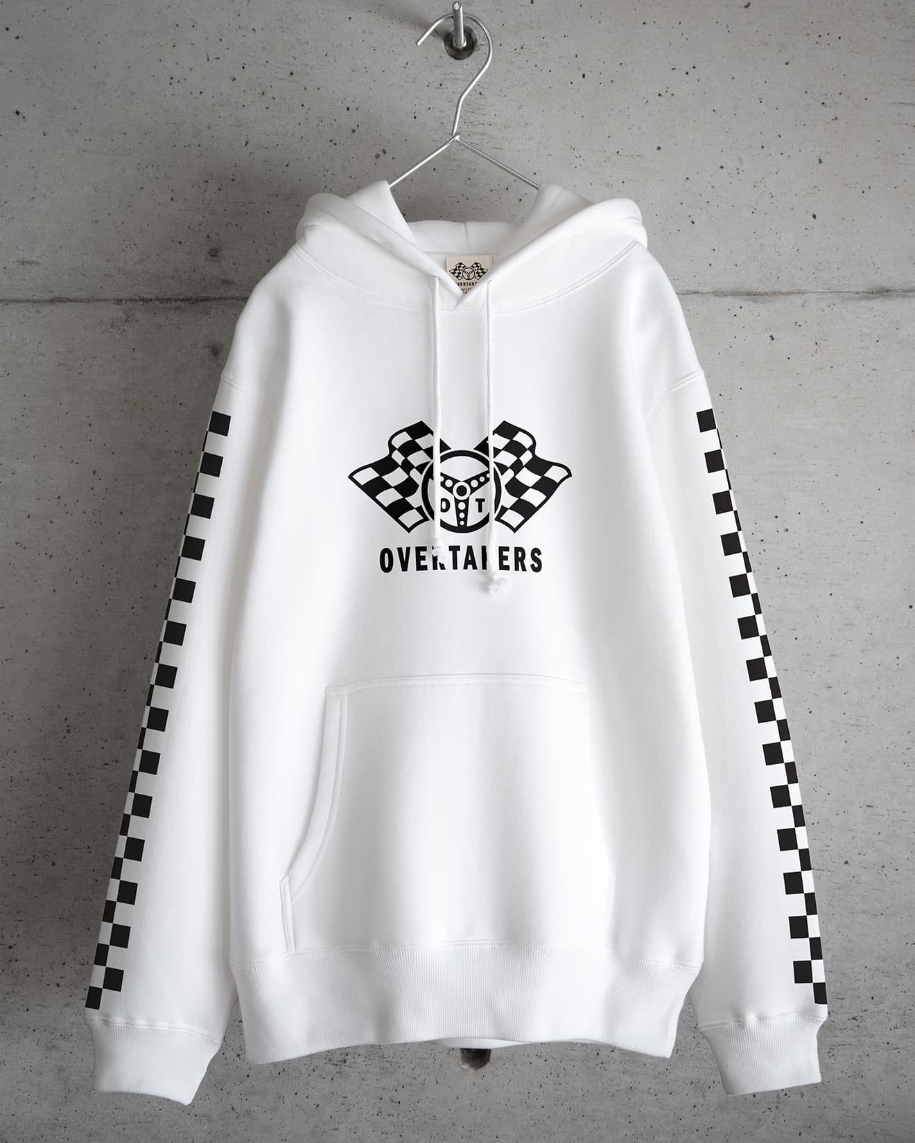 Checkered sleeve outlet hoodie