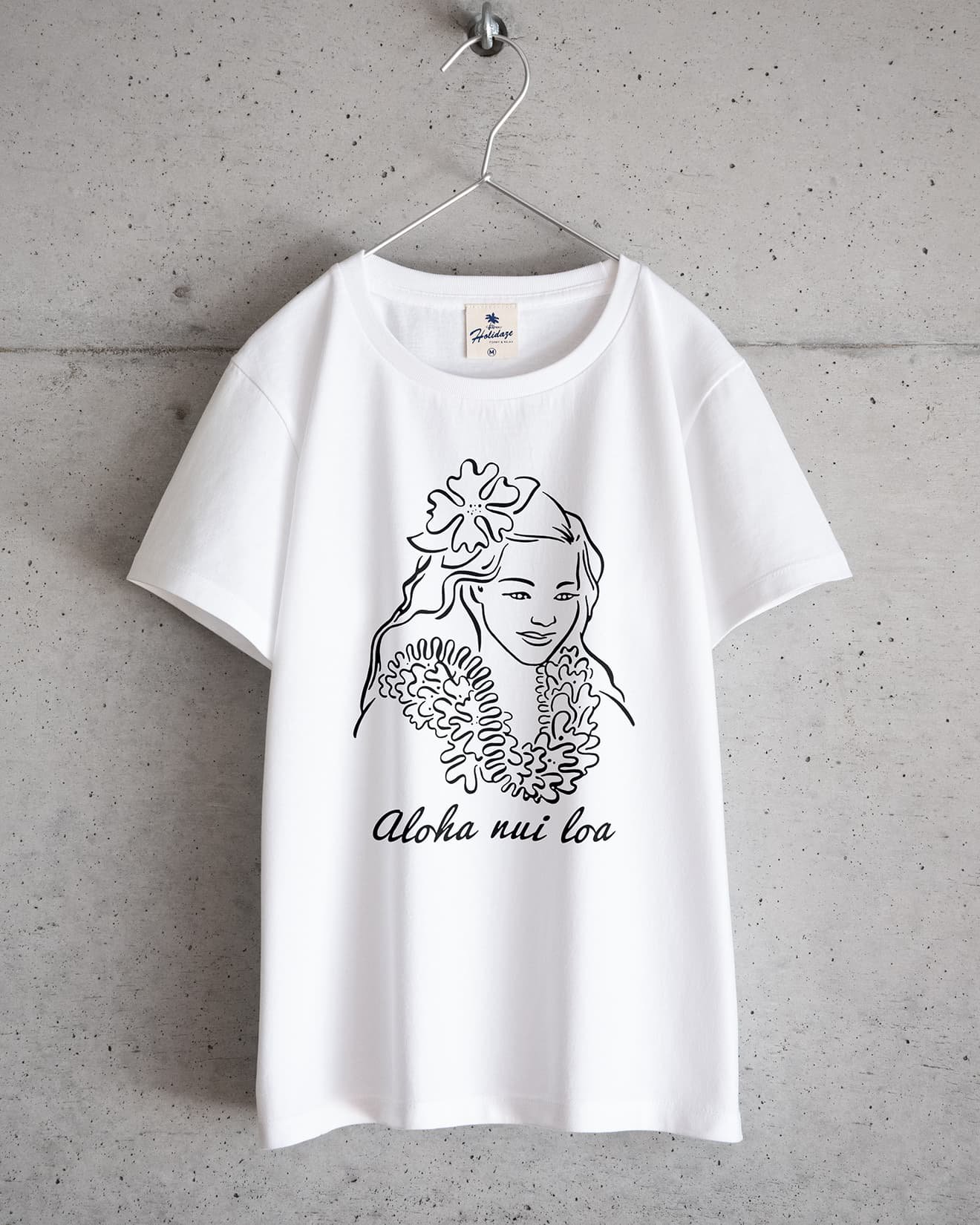 ALOHA NUI LOA - レディース フラTシャツ ホワイト - HOLIDAZE