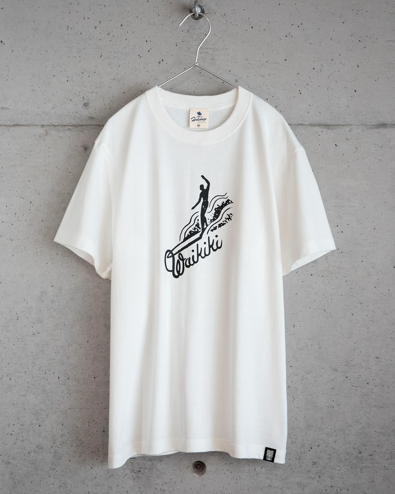 WAIKIKI SURF ハワイアン サーフTシャツ オフホワイト