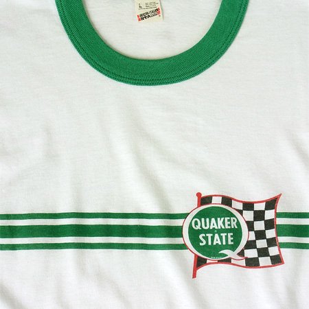 QUAKER STATE MOTOR OIL モーター系 ヴィンテージTシャツ | Horizon Blue