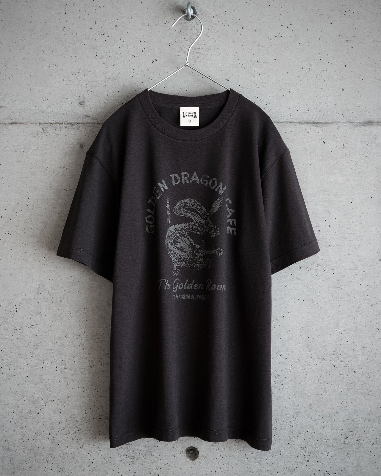 GOLDEN DRAGON CAFE ヴィンテージ風Tシャツ 古着風Tシャツ - LOITER（ロイター） | Horizon Blue