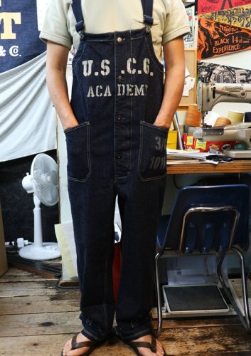 コリンボ OLD MIDSHIPMEN`S BIB OVERALL 12オンスデニム U.S.C.G.A カスタム -  クッシュマン/フェローズ/ジェラード/コリンボなどのアメカジショップ(実店鋪名古屋市中区栄住吉ビルロフト近く) トラヴィス オンラインショップ