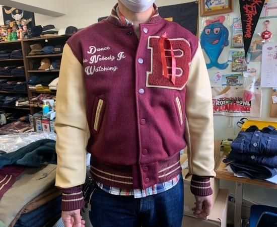 30周年記念限定　スタジャン フルカウント Brown' s Beach Varsity Jacket 30周年アニバーサリー