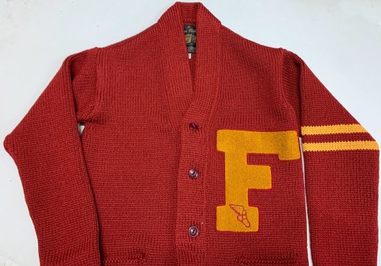 FULLCOUNT Husk Wool Letterman Cardigan Sweater(30th Anniversary Item) -  クッシュマン/フェローズ/ジェラード/コリンボなどのアメカジショップ(実店鋪名古屋市中区栄住吉ビルロフト近く) トラヴィス オンラインショップ